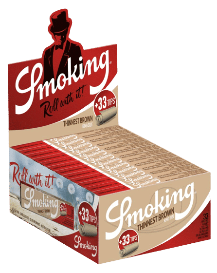 Smoking thinnest unbleached ganze Box - supHerb