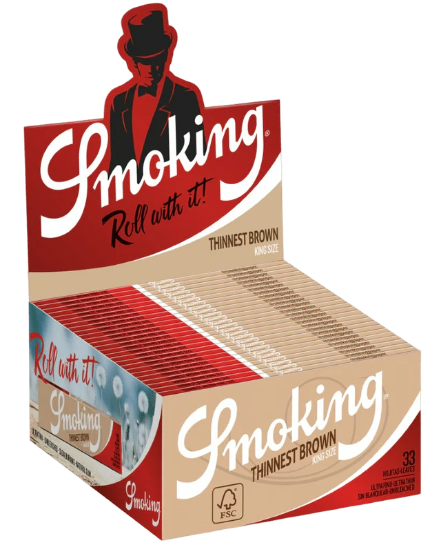 Smoking thinnest unbleached ganze Box - supHerb