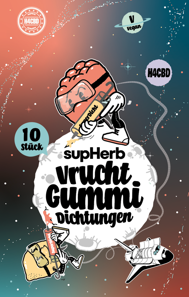 supHerb H4CBD Vrucht Gummy Dichtungen - supHerb