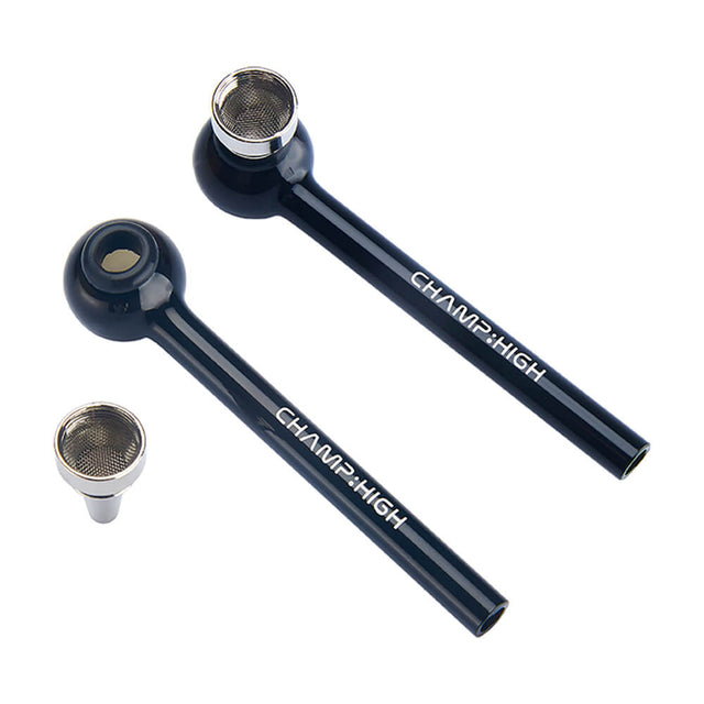 Black Glass Pipe - supHerb
