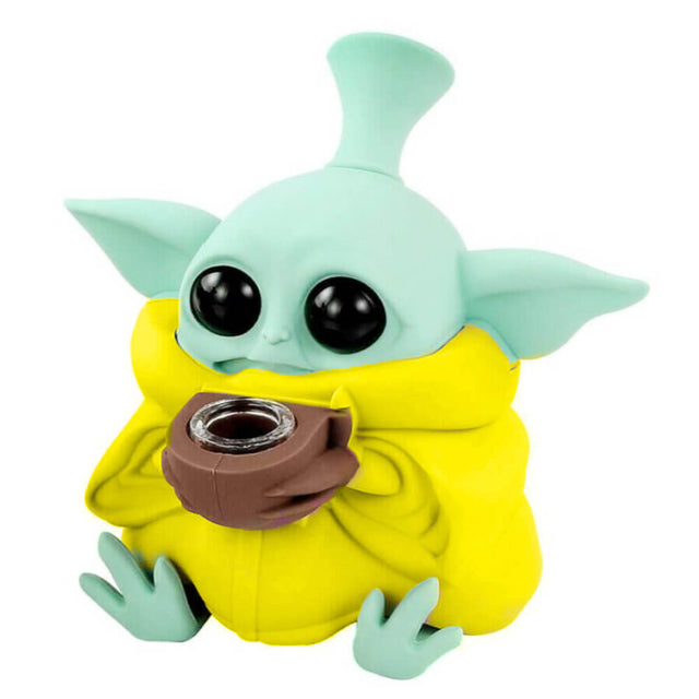 Baby Yoda Silicone Bong